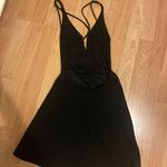 Lulus Believe in Love Black Backless Skater Dress Photo 1