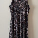 Athleta Santorini Thera Printed Dress in Abstraction Black Peat Size M Photo 3