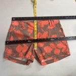 Loft Ann Taylor Women’s Linen Blend Shorts Orange & Brown Size 0 Inseam 4” Photo 6