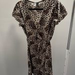 SheIn  Animal Print Surplice Dress with Belt Photo 1