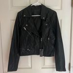 BLANK NYC Black Faux Leather Moto Jacket Photo 0