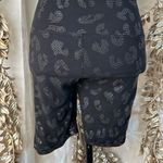 Rae Mode Black Leopard Print Biker Shorts M High Waist Stretch Active Black Size M Photo 3