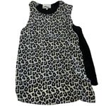 3.1 Phillip Lim  Tank Top Womens 2 Black White‎ Animal Print Layered Silk Photo 1