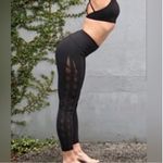 Lululemon  Rhythm High Times 7/8 High Rise Leggings in Black Criss Cross Mesh 4 Photo 1