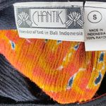 Chantik Bali Black Tribal Printed Asymmetrical Oversized Blouse Photo 7