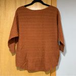 Market & Spruce  Burnt Orange 3/4 Sleeve Cable Knit Sweater - Size Medium Photo 1