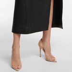 Gianvito Rossi Gianvitto Rossi Bree Womens Patent Leather and PVC Peep-Toe Pumps in tan Size 42 Photo 1