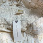 Anthropologie NWT X MAEVE Strapless Lace Mini Dress IVORY LARGE Photo 5