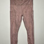 Zyia  active pink digital‎ granite pocket leggings size 4 Photo 0