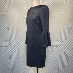 Ted Baker  Hanneh Fluted Metallic Knit Mini Dress‎ Photo 5