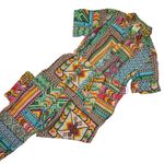 Farm Rio NWT Banana Scarves Jumpsuit Tropical Print Soft Fluid Belted 1-Piece M Photo 4