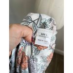 Dokotoo Floral Tiered Maxi Dress Long Sleeve Button Front Boho Sz Large White Photo 5