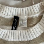 Divided Stripe Knit Short Sleeve Crop Photo 3