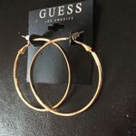 Guess New  Gold Hoops (thicker Center) Photo 1