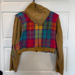 Ultra Pink NYC vintage cropped hoodie “Rare” medium Gold Photo 5