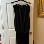 Black fringe formal dress Size M Photo 1