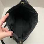 Fossil Vintage  Purse Crossbody Leather Pockets Buckle Adjustable Black Bronze Photo 8