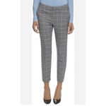 Amanda & Chelsea Grey Plaid Pattern Faux Back Pocket Trousers Plaid Pants S 10 Photo 3