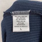 Dual Nature New  Halter Cutout Long Sleeve Dress Ribbed Knit Mini Navy Blue Photo 11