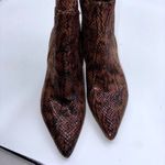 Nine West NWPickwick Womens 6M Brown Snake Print Knee High Stiletto Boots Career Photo 6