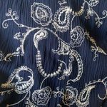 Soprano  Navy Embroidered Cut Out Tunic Dress Photo 11