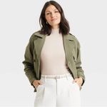 A New Day Women's Elbow Sleeve Mock Turtle Neck Ribbed T-Shirt Photo 3