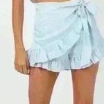 Princess Polly  blue linen skort. Size 4. Brand new with tags. (NWT) Photo 1