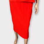 Ann Taylor  bright orange red skirt and‎ top set Photo 2