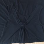 None Womens Knot Front Dress Stretchy Soft Liteweight Comfy Black Size Small/Medium Photo 2