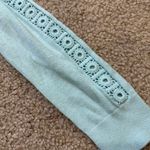 Loft mint green lightweight sweater with crochet sleeves, size XS Photo 3