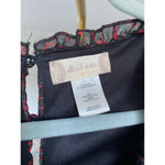 Altar'd State Altar’d State Ditsy Floral Ruffle Mini Dress Black Red Open Back Romantic Garden Photo 7