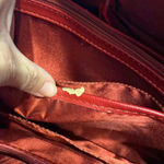 joy & iman Joy & Iman Red Leather Handbag Photo 8