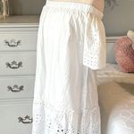 Rebellion Romantic White Eyelet Cotton Dress  Womens Small New Photo 2