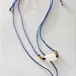 Free People NWT  Manhattan Choker AND FP Single Strand Beaded Blue Lapis Necklace Photo 2