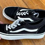 Vans black and white shoes lace up comfortable casual U.S. Youth women size 6 Photo 3