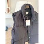 NWT NIA The Brand Nylon Puffer Vest in Black Size Large Photo 4