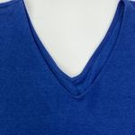 Soft Surroundings  Daphne Dress Blue Double V-Neck NWT Size S Photo 4