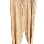 Serra  women's XL linen blend elastic waist drawstring wide leg pants NWT Photo 0