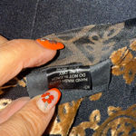 Maggie Barnes Vintage  Vintage 1990s Flocked Velvet Fringed Poncho Top Photo 5