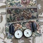 Vintage Floral Rolling Bag Tapestry Travel Shopping Folding Pink Photo 2