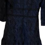 Shoshanna Miran Navy Blue Lace Dress 3/4 Sleeve Knee Length Formal Cocktail Sz 2 Photo 12