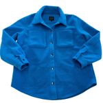 Love Tree Shirt Jacket Womens Small Blue Fleece Snap Button Front Pockets Photo 1
