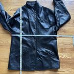 Vintage Casserly Lambskin Leather Jacket Women's S Black High Collar Soft 90's Photo 13