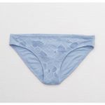 Aerie NWT Jacquard Bikini Bottom Women's Monaco Blue Swim Beach Surfing Size M Photo 1