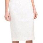 Dress the Population Off White Eve Midi Keyhole Cut Out Slit Sweetheart Dress L Photo 0