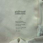 Girlfriend Collective  Topanga High Neck Sports Bra in Ivory Women’s Size Large Photo 5