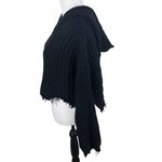 Wildfox  Marley Oversized Black Hoodie Crop Relaxed 100% Cotton Sweater Top Small Photo 7