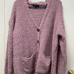 Merokeety ‎ Extra Large lilac knobby cardigan sweater oversized Photo 0