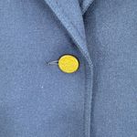 The Villager Navy Blazer Gold Button Wool Blend Women's Size 12 Read Blue Photo 2