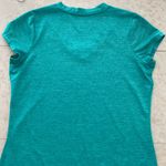 Xersion women’s athletic top short sleeves V neck turquoise blue size Medium Photo 3